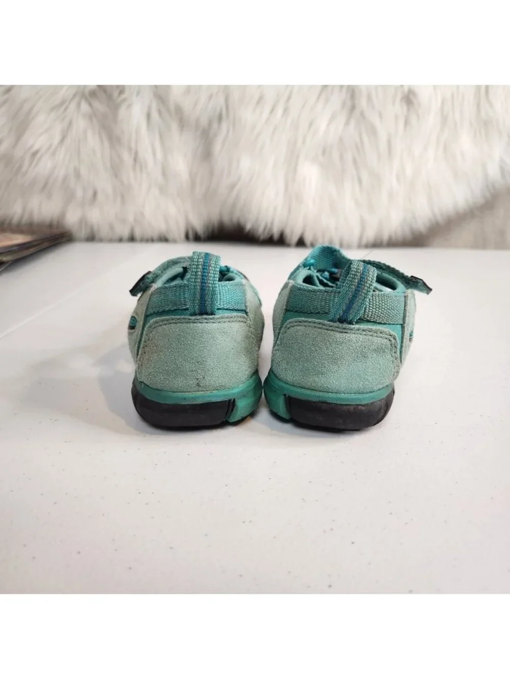 KEEN fisherman SEACAMP Teal Blue Water Sport Hiking Sandals Size 1 Kids